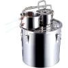 imageVEVOR Alcohol Still 5Gal  19L Alcohol Distiller with Thumper Keg Distillery Kit for Alcohol with Copper Tube Buildin Thermometer ampamp Water Pump for Wine Whisky Brandy13 Gal