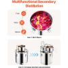 imageVEVOR Alcohol Still 5Gal  19L Alcohol Distiller with Thumper Keg Distillery Kit for Alcohol with Copper Tube Buildin Thermometer ampamp Water Pump for Wine Whisky Brandy8 Gal