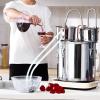 imageVEVOR Alcohol Still 5Gal  19L Alcohol Distiller with Thumper Keg Distillery Kit for Alcohol with Copper Tube Buildin Thermometer ampamp Water Pump for Wine Whisky Brandy8 Gal