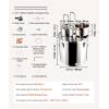imageVEVOR Alcohol Still 5Gal  19L Alcohol Distiller with Thumper Keg Distillery Kit for Alcohol with Copper Tube Buildin Thermometer ampamp Water Pump for Wine Whisky Brandy13 Gal