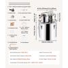 imageVEVOR Alcohol Still 5Gal  19L Alcohol Distiller with Thumper Keg Distillery Kit for Alcohol with Copper Tube Buildin Thermometer ampamp Water Pump for Wine Whisky Brandy8 Gal