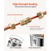 imageVEVOR Alcohol Still 8 Gal  30 L Stainless Steel Water Alcohol Distiller with Copper Coil Home Brewing Refining Fermentation Kit with Thermometer ampamp Pump for Wine Whisky Brandy Silver132 Gal