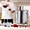 imageVEVOR Alcohol Still 8 Gal  30 L Stainless Steel Water Alcohol Distiller with Copper Coil Home Brewing Refining Fermentation Kit with Thermometer ampamp Pump for Wine Whisky Brandy Silver132 Gal