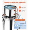 imageVEVOR Alcohol Still 8 Gal  30 L Stainless Steel Water Alcohol Distiller with Copper Coil Home Brewing Refining Fermentation Kit with Thermometer ampamp Pump for Wine Whisky Brandy Silver3 Gal