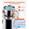 imageVEVOR Alcohol Still 8 Gal  30 L Stainless Steel Water Alcohol Distiller with Copper Coil Home Brewing Refining Fermentation Kit with Thermometer ampamp Pump for Wine Whisky Brandy Silver8 Gal