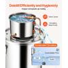 imageVEVOR Alcohol Still 8 Gal  30 L Stainless Steel Water Alcohol Distiller with Copper Coil Home Brewing Refining Fermentation Kit with Thermometer ampamp Pump for Wine Whisky Brandy Silver5 Gal