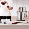 imageVEVOR Alcohol Still 8 Gal  30 L Stainless Steel Water Alcohol Distiller with Copper Coil Home Brewing Refining Fermentation Kit with Thermometer ampamp Pump for Wine Whisky Brandy Silver3 Gal