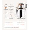 imageVEVOR Alcohol Still 8 Gal  30 L Stainless Steel Water Alcohol Distiller with Copper Coil Home Brewing Refining Fermentation Kit with Thermometer for Wine Whisky Brandy Silver8Gal
