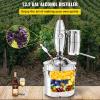 imageVEVOR Alcohol Still 8Gal30L Alcohol Distiller with Ceramic Balls for Purer Wine Distillery Kit for Alcohol with Brewing Kit for DIY Whisky Wine Brandy50L