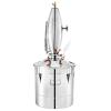 imageVEVOR Alcohol Still 8Gal30L Alcohol Distiller with Ceramic Balls for Purer Wine Distillery Kit for Alcohol with Brewing Kit for DIY Whisky Wine Brandy50L