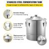 imageVEVOR Alcohol Still 8Gal30L Alcohol Distiller with Ceramic Balls for Purer Wine Distillery Kit for Alcohol with Brewing Kit for DIY Whisky Wine Brandy30L