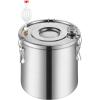 imageVEVOR Alcohol Still with Thumper Keg 5Gal  19L Alcohol Distiller Distillery Kit for Alcohol with Copper Tube Buildin Thermometer ampamp Water Pump for Wine Whisky Brandy3 Gal