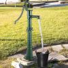 imageVEVOR Antique Hand Water Pump 146 x 59 x 256 inch Pitcher Pump wHandle Cast Iron Well Pump wPreset 05quot Holes for Easy Installation Old Fashion Pitcher Hand for Yard Ponds Garden BlackGreen