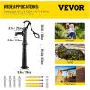 imageVEVOR Antique Hand Water Pump 146 x 59 x 256 inch Pitcher Pump wHandle Cast Iron Well Pump wPreset 05quot Holes for Easy Installation Old Fashion Pitcher Hand for Yard Ponds Garden BlackBlack
