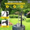 imageVEVOR Antique Hand Water Pump 146 x 59 x 256 inch Pitcher Pump wHandle Cast Iron Well Pump wPreset 05quot Holes for Easy Installation Old Fashion Pitcher Hand for Yard Ponds Garden BlackBlack
