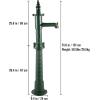 imageVEVOR Antique Hand Water Pump 146 x 59 x 256 inch Pitcher Pump wHandle Cast Iron Well Pump wPreset 05quot Holes for Easy Installation Old Fashion Pitcher Hand for Yard Ponds Garden BlackGreen