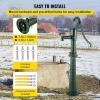 imageVEVOR Antique Hand Water Pump 146 x 59 x 256 inch Pitcher Pump wHandle Cast Iron Well Pump wPreset 05quot Holes for Easy Installation Old Fashion Pitcher Hand for Yard Ponds Garden BlackGreen