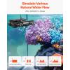 imageVEVOR Aquarium Wave Maker 25W 2380 GPH Adjustable Cross Flow Pump with Controller Magnetic DC 24V Aquarium Powerhead Strong Magnetic Base 360 Rotating Wavemaker for Saltwater Marine FreshwaterCross Flow