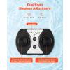 imageVEVOR Aquarium Wave Maker 25W 2380 GPH Adjustable Cross Flow Pump with Controller Magnetic DC 24V Aquarium Powerhead Strong Magnetic Base 360 Rotating Wavemaker for Saltwater Marine FreshwaterMini