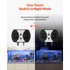 imageVEVOR Aquarium Wave Maker 25W 2380 GPH Adjustable Cross Flow Pump with Controller Magnetic DC 24V Aquarium Powerhead Strong Magnetic Base 360 Rotating Wavemaker for Saltwater Marine FreshwaterMini