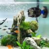 imageVEVOR Aquarium Wave Maker 25W 2380 GPH Adjustable Cross Flow Pump with Controller Magnetic DC 24V Aquarium Powerhead Strong Magnetic Base 360 Rotating Wavemaker for Saltwater Marine FreshwaterMini