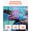 imageVEVOR Aquarium Wave Maker 25W 2380 GPH Adjustable Cross Flow Pump with Controller Magnetic DC 24V Aquarium Powerhead Strong Magnetic Base 360 Rotating Wavemaker for Saltwater Marine FreshwaterMini