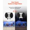 imageVEVOR Aquarium Wave Maker 25W 2380 GPH Adjustable Cross Flow Pump with Controller Magnetic DC 24V Aquarium Powerhead Strong Magnetic Base 360 Rotating Wavemaker for Saltwater Marine FreshwaterMini