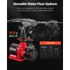 imageVEVOR Aquarium Wave Maker 25W 2380 GPH Adjustable Cross Flow Pump with Controller Magnetic DC 24V Aquarium Powerhead Strong Magnetic Base 360 Rotating Wavemaker for Saltwater Marine FreshwaterSubmersible  Return Pump