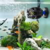 imageVEVOR Aquarium Wave Maker 25W 2380 GPH Adjustable Cross Flow Pump with Controller Magnetic DC 24V Aquarium Powerhead Strong Magnetic Base 360 Rotating Wavemaker for Saltwater Marine FreshwaterMini