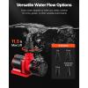 imageVEVOR Aquarium Wave Maker 25W 2380 GPH Adjustable Cross Flow Pump with Controller Magnetic DC 24V Aquarium Powerhead Strong Magnetic Base 360 Rotating Wavemaker for Saltwater Marine FreshwaterSubmersible  Return Pump