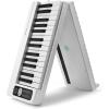 imageVEVOR Bluetooth ampamp MIDI Portable Electronic Digital Foldable Piano with Sustain Pedal Touch Sensitive Lighted Bag Rechargeable for Beginners Teens Adults 61 Key Black BX1161 Key White