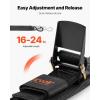 imageVEVOR Boat Trailer Transom Straps 2PK 2 x 24 Adjustable Boat Straps 1500lb Break Strength with Security Lock S Hooks and Boat Pads Transom Tiedowns for Trailer Boat or Kayak Secure