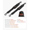 imageVEVOR Boat Trailer Transom Straps 2PK 2 x 24 Adjustable Boat Straps 1500lb Break Strength with Security Lock S Hooks and Boat Pads Transom Tiedowns for Trailer Boat or Kayak Secure