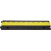 imageVEVOR Cable Protector Ramp 2 Channel 22000 lbsaxle Capacity Heavy Duty TPU Wire Cord Cover Ramp Hose Protector Driveway Traffic Speed Bump wTPR FlipOpen Top Cover for Indoor ampamp Outdoor5 PCs