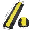 imageVEVOR Cable Protector Ramp 2 Channel 22000 lbsaxle Capacity Heavy Duty TPU Wire Cord Cover Ramp Hose Protector Driveway Traffic Speed Bump wTPR FlipOpen Top Cover for Indoor ampamp Outdoor1 PC