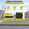 imageVEVOR Cable Protector Ramp 4 Packs 2 Channels Rubber Modular Speed Bumps Rated 11000 LBS Load Capacity Protective Wire Cord Ramp Driveway Rubber Traffic Speed Bumps Hump Cable Protector2 Pcs