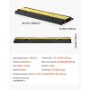 imageVEVOR Cable Protector Ramp 4 Packs 2 Channels Rubber Modular Speed Bumps Rated 11000 LBS Load Capacity Protective Wire Cord Ramp Driveway Rubber Traffic Speed Bumps Hump Cable Protector1 Pack