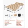 imageVEVOR Car Air Mattress Inflatable Car Camping Mattress Fits Toyota 4runner Jeep Wrangler JK JKU JL JLU 4 Door Flocking Thickened Blow Up Travel Beds Gray 2 Pillowsfit2024 tesla model Y