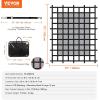imageVEVOR Cargo Net with Mesh 72 in x 57 in Heavy Duty Truck Cargo NetWLL 1100lbs 4 Adjustable Straps with Carabiners ampamp SHooks Truck Bed Cover for Trailer Pickup Boat Jeep SUV 475 x 6 ft72 x 57