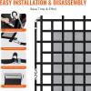 imageVEVOR Cargo Net with Mesh 72 in x 57 in Heavy Duty Truck Cargo NetWLL 1100lbs 4 Adjustable Straps with Carabiners ampamp SHooks Truck Bed Cover for Trailer Pickup Boat Jeep SUV 475 x 6 ft72 x 57