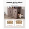 imageVEVOR Cat Litter Box Enclosure Furniture 236 in Hidden Litter Box Cabinet with Storage Shelves Modern Style Waterproof Cat Washroom Side Table Cat House Fit Most of Litterbox for Living Room