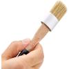 imageVEVOR Chalk Wax Paint Brush 4 Piece Wax Paint Brush Stain Brushes for Furniture Acrylic PaintingMilk PaintHome Decor Natural Bristle Round Oval Chalk Paint Brushes for All Painting and Waxing4 PCS