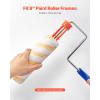 imageVEVOR Chalk Wax Paint Brush 4 Piece Wax Paint Brush Stain Brushes for Furniture Acrylic PaintingMilk PaintHome Decor Natural Bristle Round Oval Chalk Paint Brushes for All Painting and Waxing9  12PCS