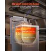 imageVEVOR Commercial Deep Fryer 3Burner Fryer for Restaurants Stainless Steel Floor Standing Deep Fryers with Dual Baskets and Adjustable Temperature Natural Gas Powered 40 lbs Capacity 90000 BTUPropane Powered