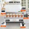 imageVEVOR Commercial Electric Griddle 22quot 1600W Countertop Flat Top Griddle Stainless Steel Teppanyaki Grill wIron Cooking Plate 122572 Adjustable Temp Control 2 Shovels ampamp Brushes 110V26inch110VNo Plug