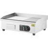 imageVEVOR Commercial Electric Griddle 22quot 1600W Countertop Flat Top Griddle Stainless Steel Teppanyaki Grill wIron Cooking Plate 122572 Adjustable Temp Control 2 Shovels ampamp Brushes 110V22inch 110VUS Plug