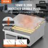 imageVEVOR Commercial Electric Griddle 22quot 1600W Countertop Flat Top Griddle Stainless Steel Teppanyaki Grill wIron Cooking Plate 122572 Adjustable Temp Control 2 Shovels ampamp Brushes 110V14 inch