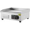 imageVEVOR Commercial Electric Griddle 22quot 1600W Countertop Flat Top Griddle Stainless Steel Teppanyaki Grill wIron Cooking Plate 122572 Adjustable Temp Control 2 Shovels ampamp Brushes 110V18 inch