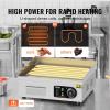 imageVEVOR Commercial Electric Griddle 22quot 1600W Countertop Flat Top Griddle Stainless Steel Teppanyaki Grill wIron Cooking Plate 122572 Adjustable Temp Control 2 Shovels ampamp Brushes 110V18 inch
