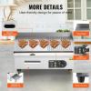 imageVEVOR Commercial Electric Griddle 22quot 1600W Countertop Flat Top Griddle Stainless Steel Teppanyaki Grill wIron Cooking Plate 122572 Adjustable Temp Control 2 Shovels ampamp Brushes 110V22inch 110VUS Plug